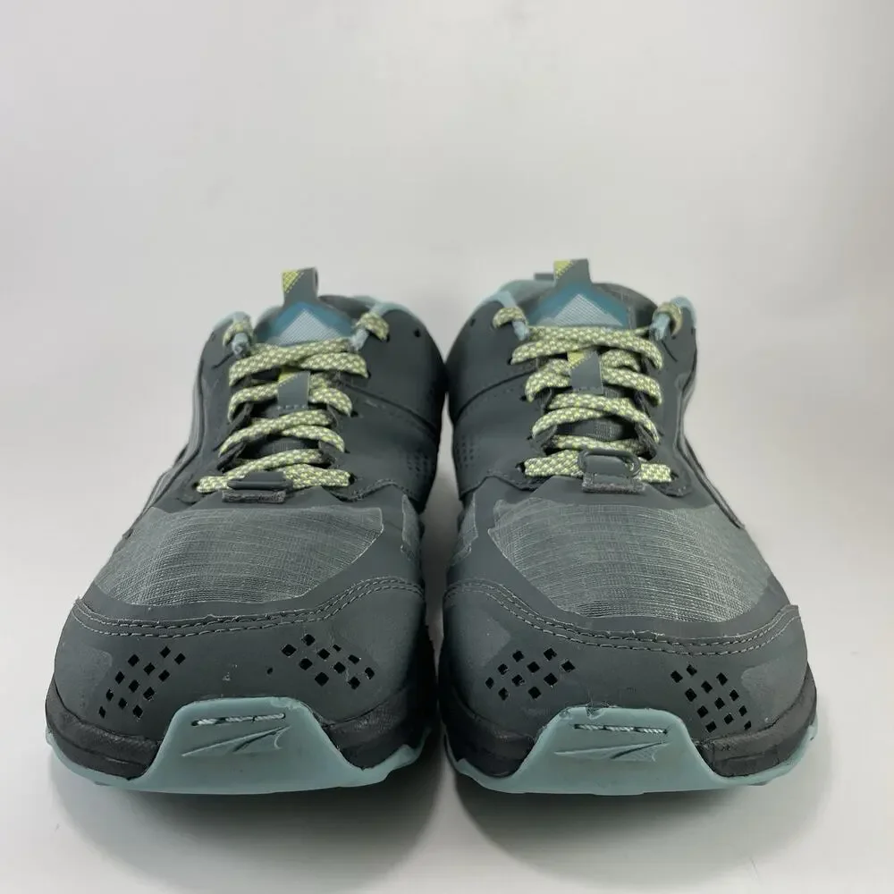 Altra Lone Peak 5 Trail Running Shoes Womens Size 10 Gray Teal Green Athletic